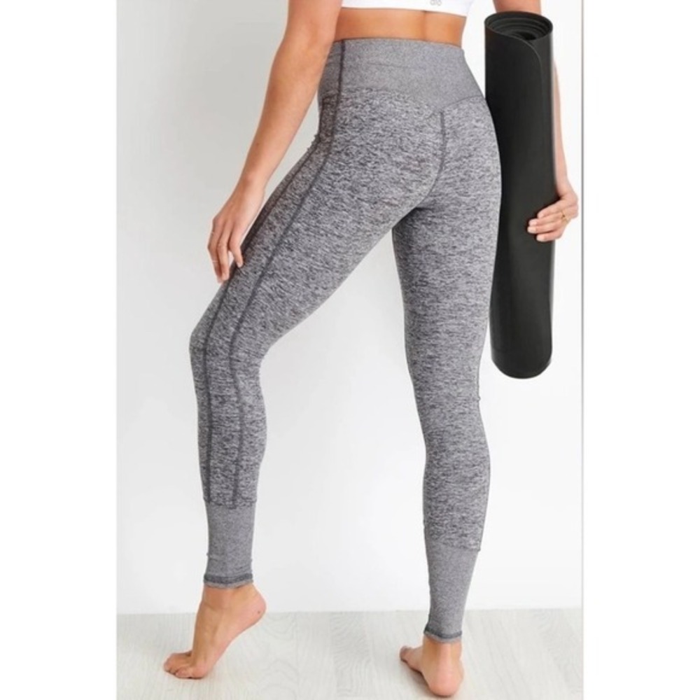 Alo Yoga Alosoft High-Rise Leggings Women XS‎ Dove Gray Heathered Athletic